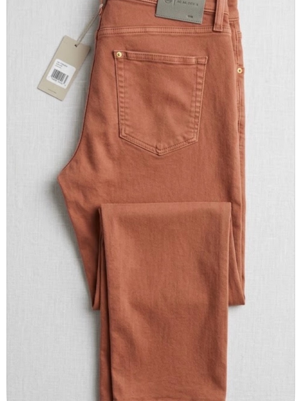 Ag Adriano Goldschmied Men's Straight Jeans 40X33 - Rust Brown